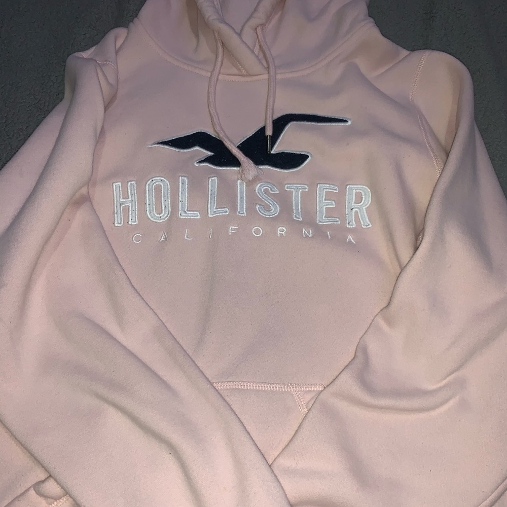 Pink Hollister hoodie